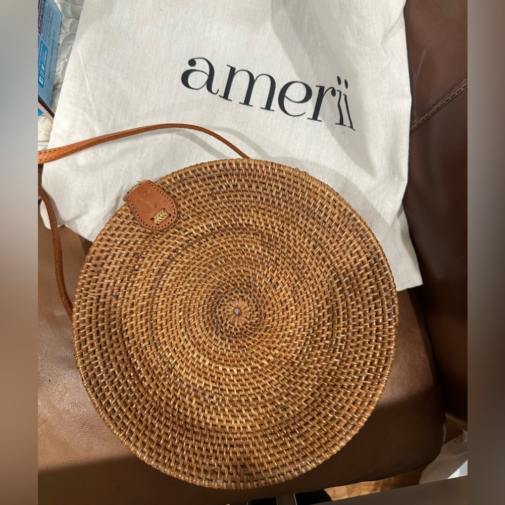 Amerii ratan round crossbody bag